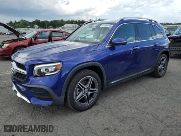 ✅ 2021 Mercedes-Benz GLB 250 • VIN: W1N4M4HB2MW114323 • Лот: 61951145. Опубликован ранее на Copart с пробегом 22 983 миль. Бесплатный доступ к архиву аукционных продаж из США и подробный отчёт об истории автомобиля на DreamBid. Изображение 1.