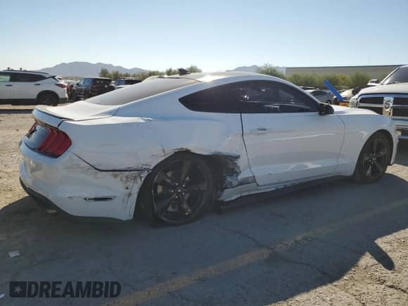 2023 Ford Mustang EcoBoost with VIN 1FA6P8TH0P5101855, listed as a Copart auction lot 81621795 with 20,005 mi miles and Salvage title. Bid and sale history available at DreamBid. Image 3.