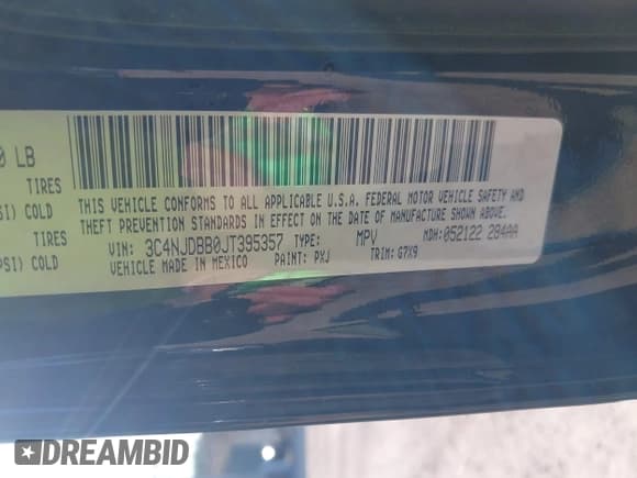 ✅ 2018 Jeep Compass Latitude • VIN: 3C4NJDBB0JT395357 • Lot: 42724367. Listed on IAAI with 76,825 mi. Free auction sales archive from the USA and detailed vehicle history report at DreamBid. Image 9.