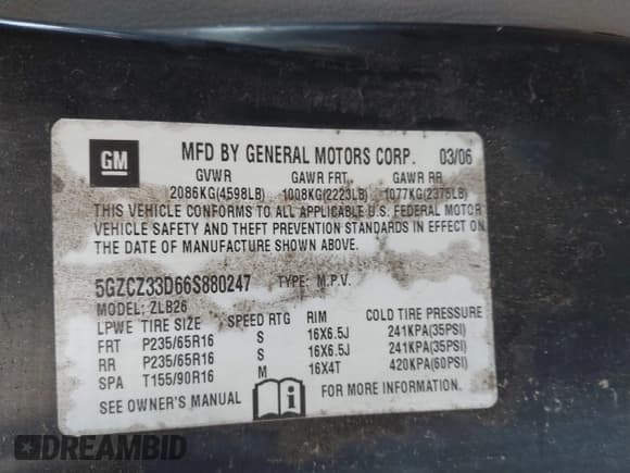 ✅ 2006 Saturn VUE • VIN: 5GZCZ33D66S880247 • Lot: 42141611. Wystawiony na IAAI z przebiegiem 211 897 mil. Bezpłatny archiwum sprzedaży aukcyjnych z USA i szczegółowy raport historii pojazdu na DreamBid. Zdjęcie 9.