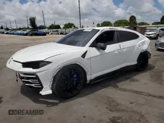✅ 2019 Lamborghini Urus • VIN: ZPBUA1ZL1KLA01041 • Lot: 56124235. Wystawiony na Copart z przebiegiem Nie podano. Bezpłatny archiwum sprzedaży aukcyjnych z USA i szczegółowy raport historii pojazdu na DreamBid. Zdjęcie 1.
