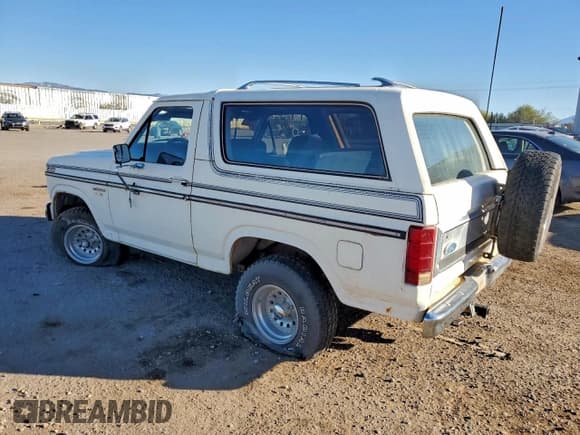 ✅ 1985 Ford Bronco • VIN: 1FMDU15H9FLA52546 • Lot: 96312745. Listed on Copart with 63,922 mi. Free auction sales archive from the USA and detailed vehicle history report at DreamBid. Image 2.