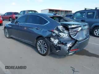 2016 Hyundai Genesis 3.8L z VIN KMHGN4JE1GU117098, wystawiony jako IAAI lot #43041380 z przebiegiem 128 542 mil mil oraz . Historia ofert i sprzedaży dostępna na DreamBid. Obrazek 3.