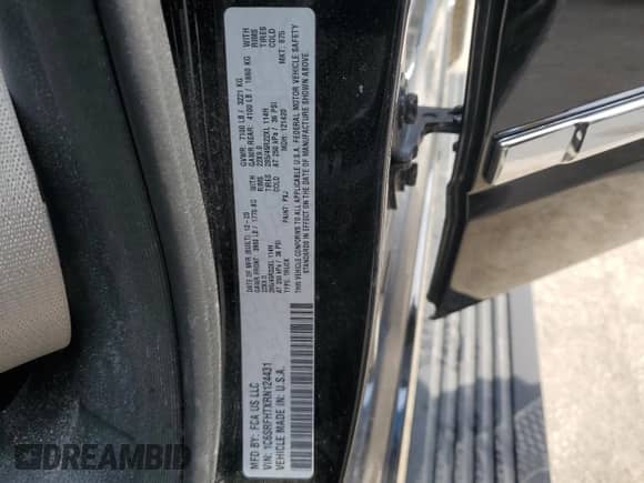 2024 Ram 1500 Limited with VIN 1C6SRFHTXRN124431, listed as a Copart auction lot 86892165 with 27,500 mi miles and Salvage title. Bid and sale history available at DreamBid. Image 12.