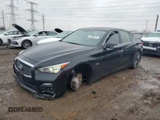 ✅ 2016 Infiniti Q50 Red Sport 400 • VIN: JN1FV7AR1GM451560 • Lot: 46260975. Listed on Copart with 81,488 mi. Free auction sales archive from the USA and detailed vehicle history report at DreamBid. Image 1.