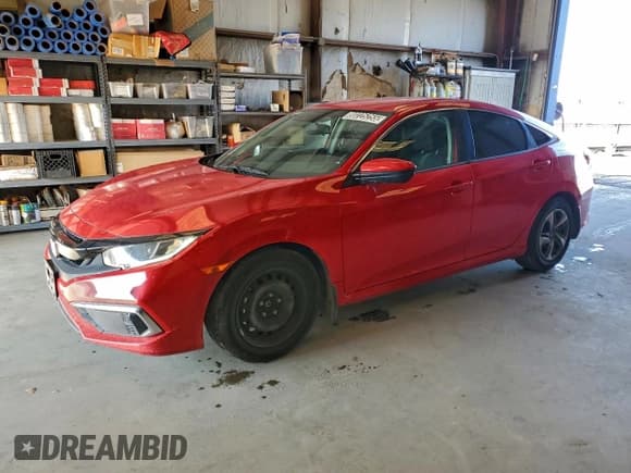 ✅ 2020 Honda Civic LX • VIN: 2HGFC2F66LH559319 • Lot: 80225255. Listed on Copart with 48,724 mi. Free auction sales archive from the USA and detailed vehicle history report at DreamBid. Image 1.