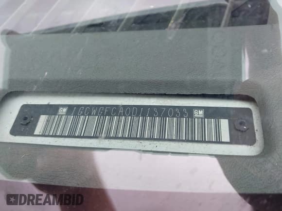 ✅ 2013 Chevrolet Express Cargo • VIN: 1GCWGFCA0D1137033 • Lot: 42897883. Listed on IAAI with 149,255 mi. Free auction sales archive from the USA and detailed vehicle history report at DreamBid. Image 9.