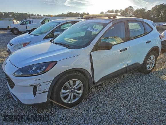 ✅ 2020 Ford Escape S • VIN: 1FMCU0F6XLUB95238 • Lot: 94729195. Listed on Copart with 21,273 mi. Free auction sales archive from the USA and detailed vehicle history report at DreamBid. Image 1.