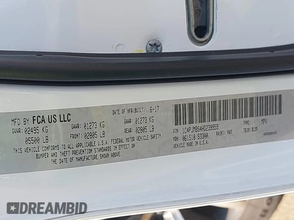 ✅ 2017 Jeep Cherokee Trailhawk L Plus • VIN: 1C4PJMBS4HD239959 • Lot: 42116895. Wystawiony na IAAI z przebiegiem 112 963 mil. Bezpłatny archiwum sprzedaży aukcyjnych z USA i szczegółowy raport historii pojazdu na DreamBid. Zdjęcie 9.