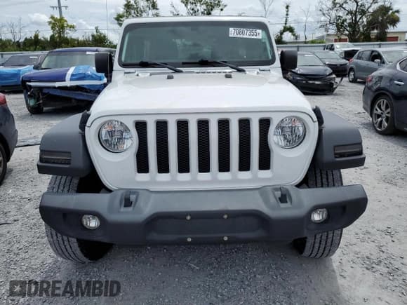 ✅ 2020 Jeep Wrangler Unlimited Sport Altitude • VIN: 1C4HJXDN8LW346460 • Lot: 70807355. Listed on Copart with 62,927 mi. Free auction sales archive from the USA and detailed vehicle history report at DreamBid. Image 5.