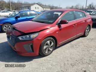 2019 Hyundai Ioniq SEL with VIN KMHC75LC4KU105725, listed as a Copart auction lot 46803484 with 102,544 mi miles and . Bid and sale history available at DreamBid. Image 1.