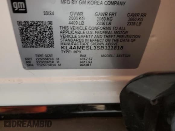 ✅ 2025 Buick Encore GX Sport Touring • VIN: KL4AMESL3SB111818 • Lot: 90853185. Wystawiony na Copart z przebiegiem 2 568 mil. Bezpłatny archiwum sprzedaży aukcyjnych z USA i szczegółowy raport historii pojazdu na DreamBid. Zdjęcie 13.