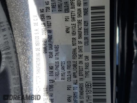 ✅ 2017 Toyota Yaris • VIN: 3MYDLBYV1HY181651 • Лот: 69487645. Опубликован ранее на Copart с пробегом Не указан. Бесплатный доступ к архиву аукционных продаж из США и подробный отчёт об истории автомобиля на DreamBid. Изображение 12.