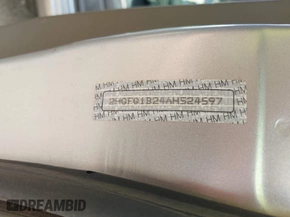 ✅ 2010 Honda Civic • VIN: 2HGFG1B24AH524597 • Lot: 43241874. Listed on IAAI with 181,621 mi. Free auction sales archive from the USA and detailed vehicle history report at DreamBid. Image 9.