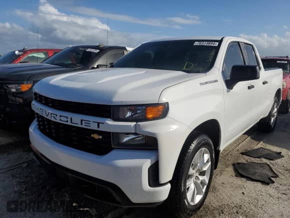 ✅ 2019 Chevrolet Silverado 1500 Custom • VIN: 1GCRWBEH4KZ383391 • Lot: 76313694. Wystawiony na Copart z przebiegiem 60 945 mil. Bezpłatny archiwum sprzedaży aukcyjnych z USA i szczegółowy raport historii pojazdu na DreamBid. Zdjęcie 1.