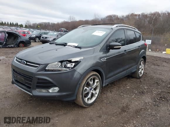 ✅ 2015 Ford Escape Titanium • VIN: 1FMCU0J94FUB00176 • Lot: 43802892. Listed on IAAI with 168,065 mi. Free auction sales archive from the USA and detailed vehicle history report at DreamBid. Image 2.