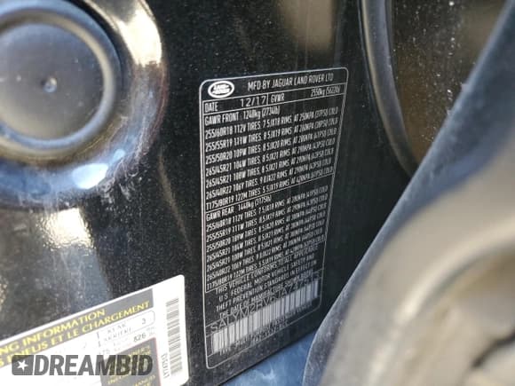 ✅ 2018 Land Rover Range Rover Velar R-Dynamic HSE • VIN: SALYM2RV6JA747513 • Lot: 87273265. Listed on Copart with 78,102 mi. Free auction sales archive from the USA and detailed vehicle history report at DreamBid. Image 13.