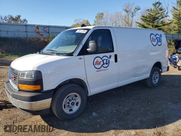 ✅ 2022 GMC Savana Cargo • VIN: 1GTW7AFP2N1271451 • Lot: 86614795. Wystawiony na Copart z przebiegiem 85 267 mil. Bezpłatny archiwum sprzedaży aukcyjnych z USA i szczegółowy raport historii pojazdu na DreamBid. Zdjęcie 1.