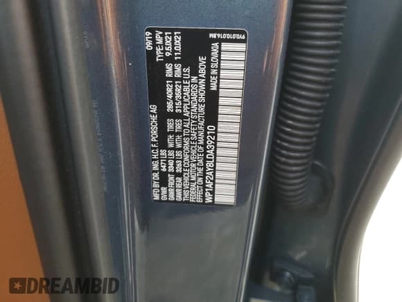 ✅ 2020 Porsche Cayenne Turbo • VIN: WP1AF2AY8LDA39210 • Lot: 93776945. Wystawiony na Copart z przebiegiem 57 284 mil. Bezpłatny archiwum sprzedaży aukcyjnych z USA i szczegółowy raport historii pojazdu na DreamBid. Zdjęcie 13.