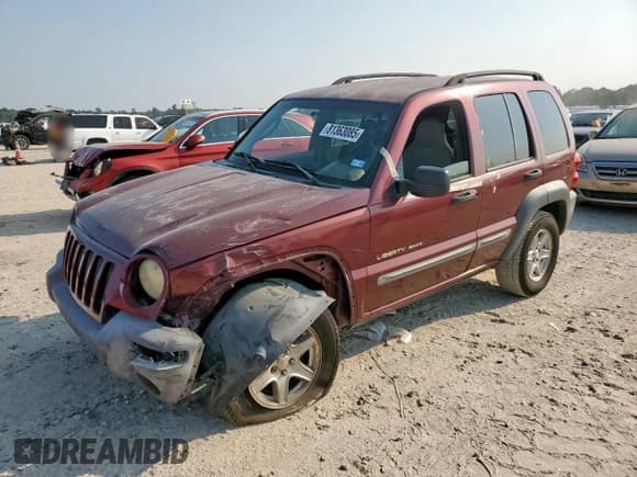 ✅ 2002 Jeep Liberty Sport • VIN: 1J4GK48K22W310747 • Lot: 81363085. Listed on Copart with 244,459 mi. Free auction sales archive from the USA and detailed vehicle history report at DreamBid. Image 1.