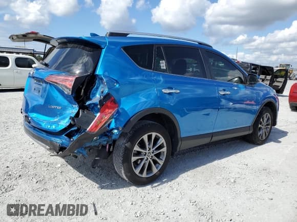 ✅ 2018 Toyota RAV4 Limited • VIN: JTMYFREV4JJ201504 • Lot: 91853185. Listed on Copart with 32,997 mi. Free auction sales archive from the USA and detailed vehicle history report at DreamBid. Image 3.