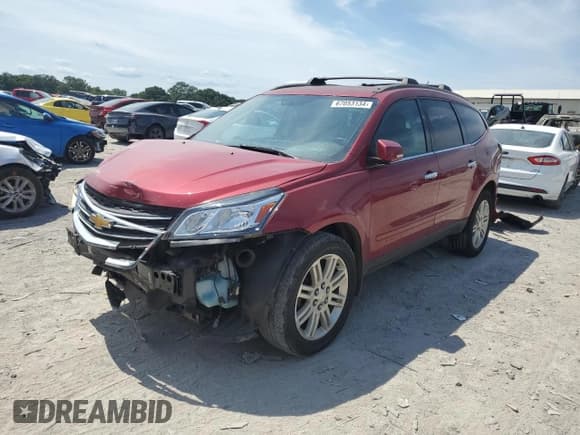 ✅ 2014 Chevrolet Traverse LT • VIN: 1GNKVGKD6EJ156345 • Lot: 67053134. Wystawiony na Copart z przebiegiem 179 153 mil. Bezpłatny archiwum sprzedaży aukcyjnych z USA i szczegółowy raport historii pojazdu na DreamBid. Zdjęcie 1.