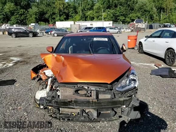 2016 Hyundai Veloster Turbo with VIN KMHTC6AE5GU285360, listed as a Copart auction lot 70428515 with Not provided miles and Salvage title. Bid and sale history available at DreamBid. Image 13.