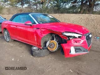 ✅ 2021 Audi A5 • VIN: WAUYAGF57MN007237 • Lot: 41887695. Listed on IAAI with 37,282 mi. Free auction sales archive from the USA and detailed vehicle history report at DreamBid. Image 1.