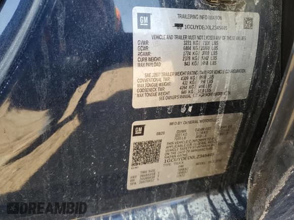 ✅ 2020 Chevrolet Silverado 1500 LT • VIN: 1GCUYDED0LZ345445 • Lot: 75865154. Wystawiony na Copart z przebiegiem Nie podano. Bezpłatny archiwum sprzedaży aukcyjnych z USA i szczegółowy raport historii pojazdu na DreamBid. Zdjęcie 15.