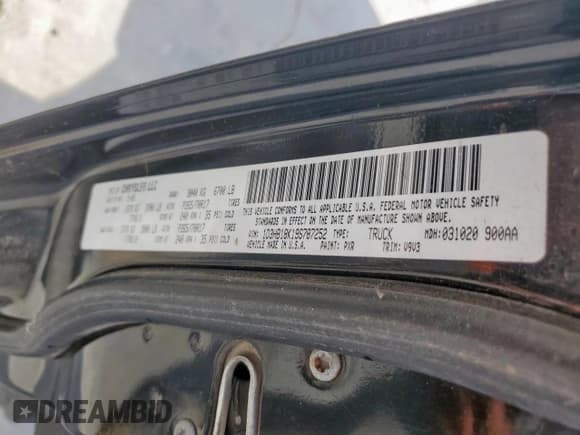 ✅ 2009 Dodge 1500 ST • VIN: 1D3HB18K19S787252 • Lot: 59174965. Wystawiony na Copart z przebiegiem 153 508 mil. Bezpłatny archiwum sprzedaży aukcyjnych z USA i szczegółowy raport historii pojazdu na DreamBid. Zdjęcie 12.