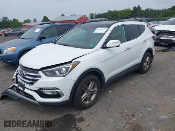 ✅ 2018 Hyundai Santa Fe 2.4L • VIN: 5XYZU3LB4JG566054 • Лот: 42918543. Опубликован ранее на IAAI с пробегом 95 595 миль. Бесплатный доступ к архиву аукционных продаж из США и подробный отчёт об истории автомобиля на DreamBid. Изображение 2.
