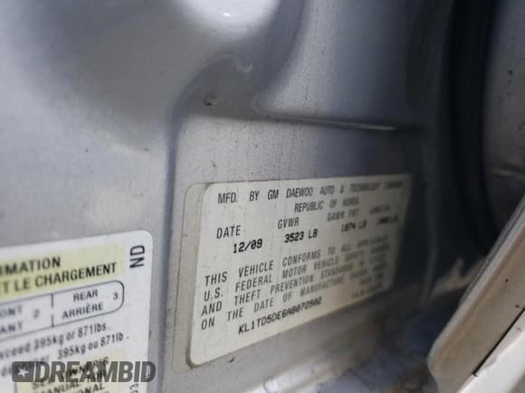 ✅ 2010 Chevrolet Aveo 1LT • VIN: KL1TD5DE6AB072502 • Lot: 85376354. Wystawiony na Copart z przebiegiem 234 784 mil. Bezpłatny archiwum sprzedaży aukcyjnych z USA i szczegółowy raport historii pojazdu na DreamBid. Zdjęcie 12.