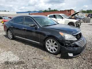 2013 Hyundai Equus Signature z VIN KMHGH4JH4DU071697, wystawiony jako Copart lot #58568205 z przebiegiem 117 549 mil mil oraz Szkoda całkowita • Salvage title. Historia ofert i sprzedaży dostępna na DreamBid. Obrazek 4.
