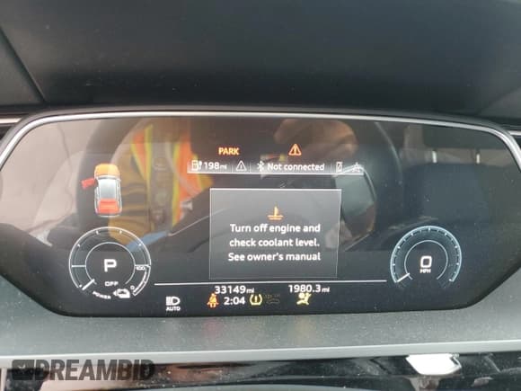 ✅ 2022 Audi e-tron Premium • VIN: WA1AAAGE0NB007495 • Lot: 70811925. Listed on Copart with 33,149 mi. Free auction sales archive from the USA and detailed vehicle history report at DreamBid. Image 9.