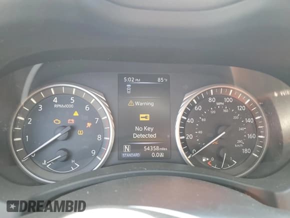 ✅ 2019 Infiniti Q50 Luxe • VIN: JN1EV7AR4KM553214 • Лот: 66953445. Опубликован ранее на Copart с пробегом 54 358 миль. Бесплатный доступ к архиву аукционных продаж из США и подробный отчёт об истории автомобиля на DreamBid. Изображение 9.