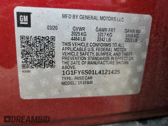 ✅ 2020 Chevrolet Bolt EV LT • VIN: 1G1FY6S01L4121435 • Lot: 53074394. Wystawiony na Copart z przebiegiem 20 812 mil. Bezpłatny archiwum sprzedaży aukcyjnych z USA i szczegółowy raport historii pojazdu na DreamBid. Zdjęcie 12.