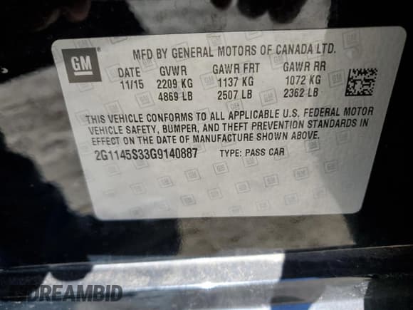 ✅ 2016 Chevrolet Impala LTZ • VIN: 2G1145S33G9140887 • Lot: 90824525. Wystawiony na Copart z przebiegiem 120 308 mil. Bezpłatny archiwum sprzedaży aukcyjnych z USA i szczegółowy raport historii pojazdu na DreamBid. Zdjęcie 12.