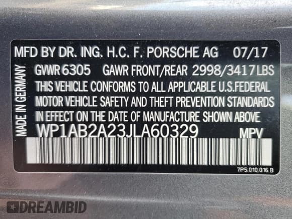 ✅ 2018 Porsche Cayenne S • VIN: WP1AB2A23JLA60329 • Lot: 43561835. Wystawiony na Copart z przebiegiem 63 664 mil. Bezpłatny archiwum sprzedaży aukcyjnych z USA i szczegółowy raport historii pojazdu na DreamBid. Zdjęcie 14.