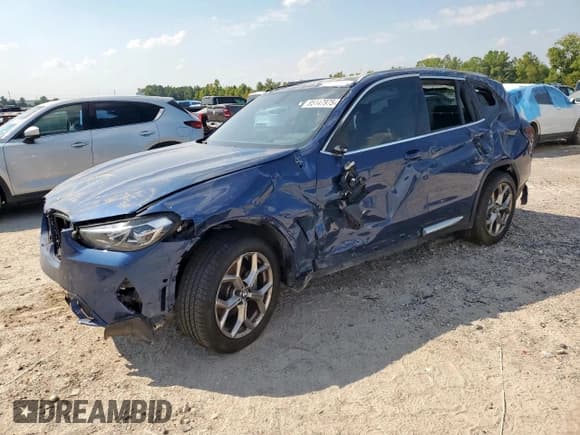 ✅ 2024 BMW X3 sDrive30i • VIN: WBX47DP09RN299159 • Лот: 85147975. Опубликован ранее на Copart с пробегом 2 469 миль. Бесплатный доступ к архиву аукционных продаж из США и подробный отчёт об истории автомобиля на DreamBid. Изображение 1.