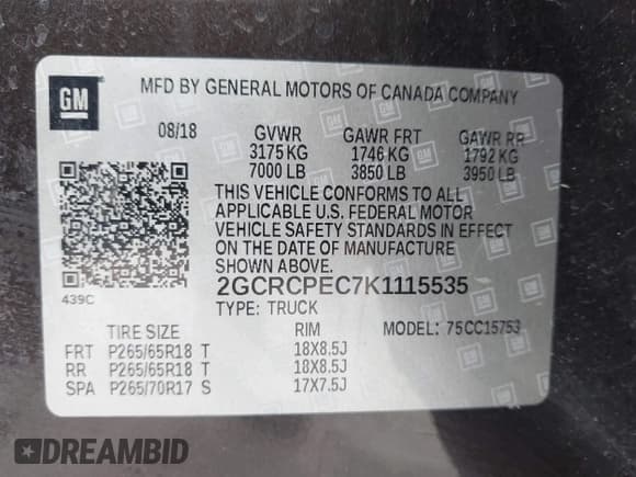 ✅ 2019 Chevrolet Silverado 1500 LT • VIN: 2GCRCPEC7K1115535 • Lot: 42413006. Wystawiony na IAAI z przebiegiem 136 455 mil. Bezpłatny archiwum sprzedaży aukcyjnych z USA i szczegółowy raport historii pojazdu na DreamBid. Zdjęcie 11.