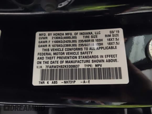 ✅ 2019 Honda CR-V EX-L • VIN: 7FARW2H82KE008637 • Lot: 43410500. Wystawiony na IAAI z przebiegiem 82 620 mil. Bezpłatny archiwum sprzedaży aukcyjnych z USA i szczegółowy raport historii pojazdu na DreamBid. Zdjęcie 9.