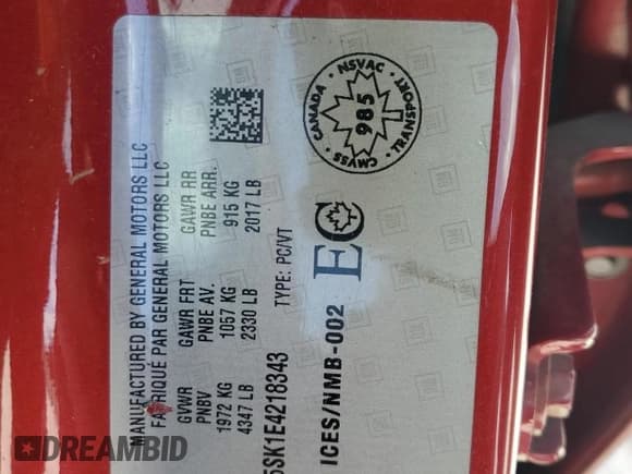 ✅ 2014 Buick Verano • VIN: 1G4PN5SK1E4218343 • Lot: 71005455. Wystawiony na Copart z przebiegiem 150 690 mil. Bezpłatny archiwum sprzedaży aukcyjnych z USA i szczegółowy raport historii pojazdu na DreamBid. Zdjęcie 13.