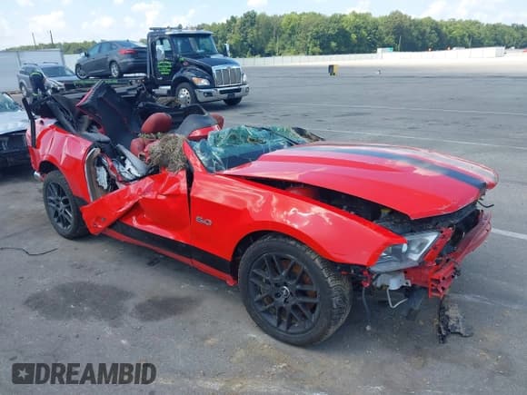 ✅ 2012 Ford Mustang GT Premium • VIN: 1ZVBP8FF9C5229733 • Lot: 42932652. Listed on IAAI with Not provided. Free auction sales archive from the USA and detailed vehicle history report at DreamBid. Image 1.