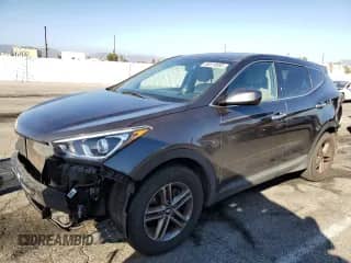 2018 Hyundai Santa Fe 2.4L with VIN 5XYZT3LB2JG509984, listed as a Copart auction lot 85510595 with 103,988 mi miles and Salvage title. Bid and sale history available at DreamBid. Image 1.