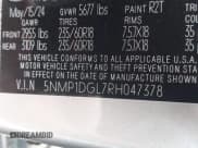 ✅ 2024 Hyundai Santa Fe SE • VIN: 5NMP1DGL7RH047378 • Lot: 42760003. Listed on IAAI with 17,733 mi. Free auction sales archive from the USA and detailed vehicle history report at DreamBid. Image 9.