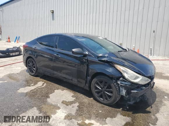 2015 Hyundai Elantra Limited with VIN 5NPDH4AE8FH642425, listed as a Copart auction lot 61976945 with 213,385 mi miles and Salvage title. Bid and sale history available at DreamBid. Image 4.