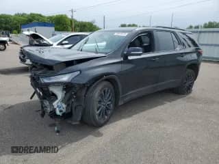 2022 Chevrolet Traverse RS с VIN 1GNEVJKW9NJ124260, выставлен на аукционе Copart как лот 58010075 с пробегом 74 584 миль миль и Списание • Salvage title. История ставок и продаж доступна на DreamBid. Изображение 1.