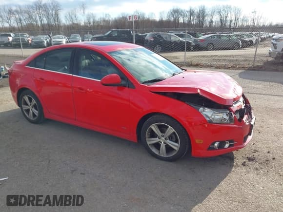 ✅ 2014 Chevrolet Cruze 2LT • VIN: 1G1PE5SB4E7454044 • Lot: 43722929. Listed on IAAI with 110,817 mi. Free auction sales archive from the USA and detailed vehicle history report at DreamBid. Image 1.