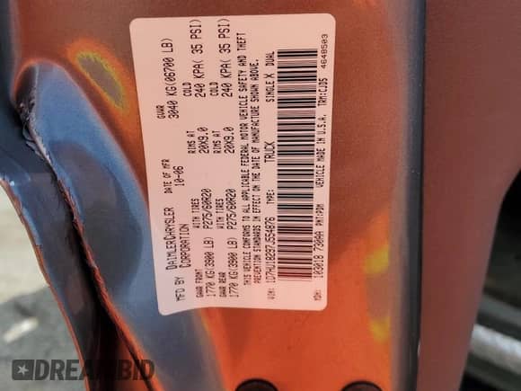 2007 Dodge 1500 SLT с VIN 1D7HU18297J554876, выставлен на аукционе Copart как лот 70978624 с пробегом 137 657 миль миль и Списание • Salvage title. История ставок и продаж доступна на DreamBid. Изображение 13.