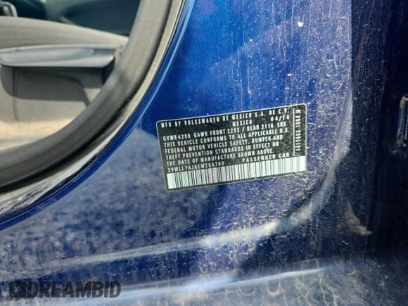 ✅ 2014 Volkswagen Jetta TDI w/Premium/Nav • VIN: 3VWLL7AJ8EM284760 • Lot: 56986005. Listed on Copart with 48,253 mi. Free auction sales archive from the USA and detailed vehicle history report at DreamBid. Image 12.